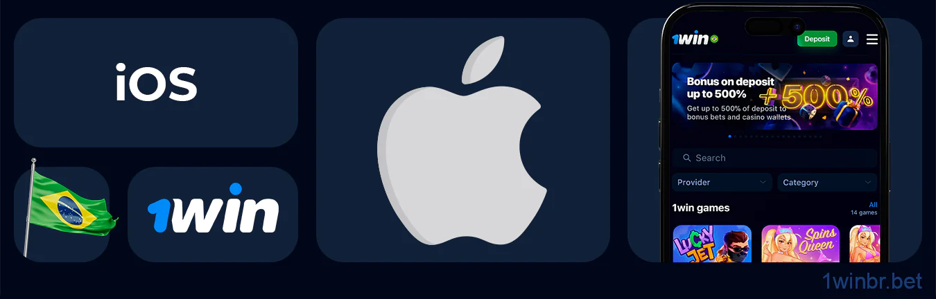 Os jogadores podem baixar o aplicativo 1Win iOS do site oficial