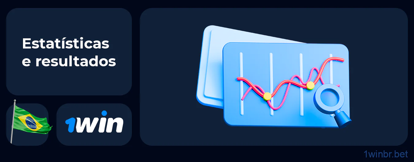 Os jogadores podem ver estatísticas e resultados no 1Win
