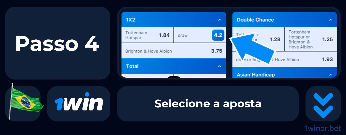Analise as probabilidades e selecione a aposta mais interessante para você